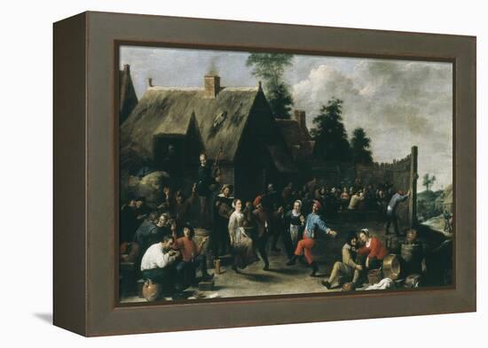 Village Festival, 1637-David Teniers the Younger-Framed Premier Image Canvas