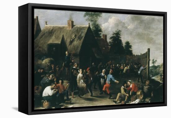 Village Festival, 1637-David Teniers the Younger-Framed Premier Image Canvas