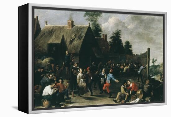 Village Festival, 1637-David Teniers the Younger-Framed Premier Image Canvas