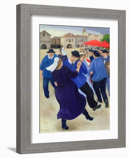 Village Fete, Burgundy-Margaret Loxton-Framed Giclee Print