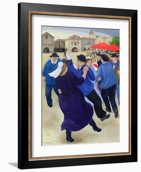 Village Fete, Burgundy-Margaret Loxton-Framed Giclee Print