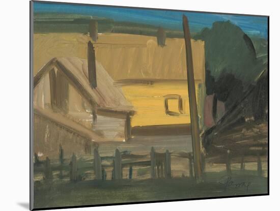 Village House-Front, 1983-Emil Parrag-Mounted Giclee Print