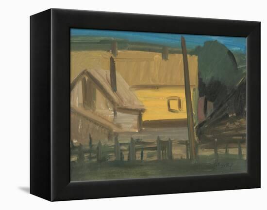 Village House-Front, 1983-Emil Parrag-Framed Premier Image Canvas