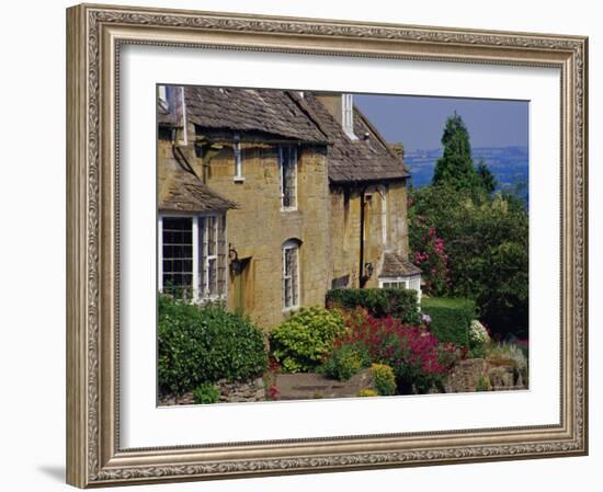 Village Houses, Bourton-On-The-Hill, Cotswolds, Gloucestershire, England, UK-David Hughes-Framed Photographic Print