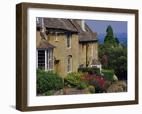 Village Houses, Bourton-On-The-Hill, Cotswolds, Gloucestershire, England, UK-David Hughes-Framed Photographic Print