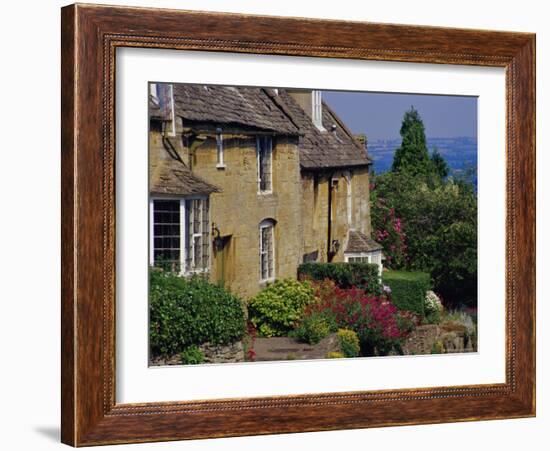 Village Houses, Bourton-On-The-Hill, Cotswolds, Gloucestershire, England, UK-David Hughes-Framed Photographic Print