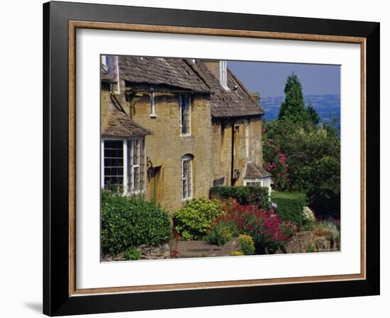 Village Houses, Bourton-On-The-Hill, Cotswolds, Gloucestershire, England, UK-David Hughes-Framed Photographic Print