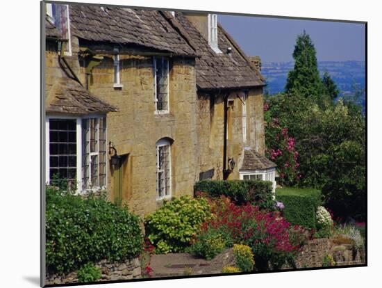 Village Houses, Bourton-On-The-Hill, Cotswolds, Gloucestershire, England, UK-David Hughes-Mounted Photographic Print