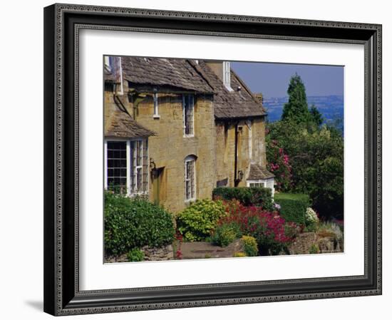 Village Houses, Bourton-On-The-Hill, Cotswolds, Gloucestershire, England, UK-David Hughes-Framed Photographic Print