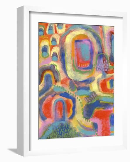 Village II-Nikki Galapon-Framed Art Print