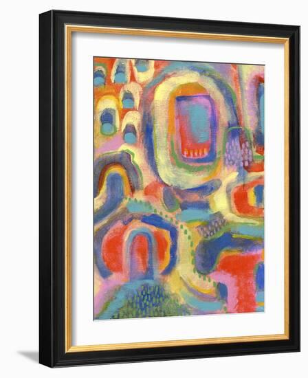 Village II-Nikki Galapon-Framed Art Print