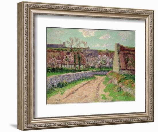 Village in Clohars, 1898 (Oil on Canvas)-Henry Moret-Framed Giclee Print