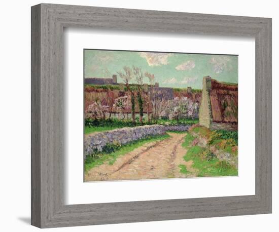 Village in Clohars, 1898 (Oil on Canvas)-Henry Moret-Framed Giclee Print