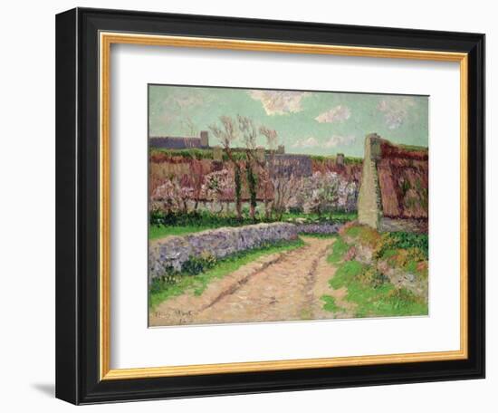 Village in Clohars, 1898 (Oil on Canvas)-Henry Moret-Framed Giclee Print