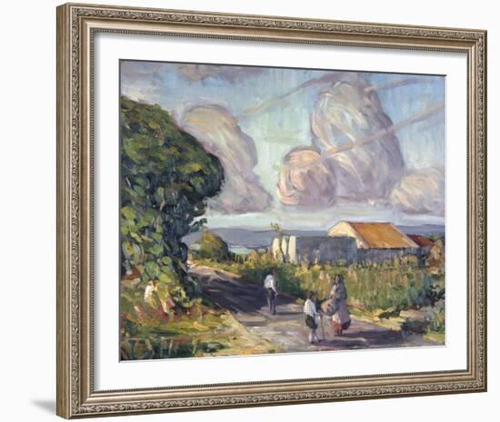 Village in Colour-Hugh O'neill-Framed Giclee Print