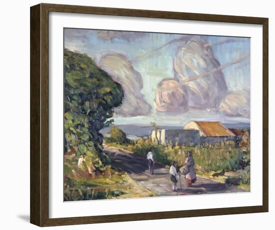 Village in Colour-Hugh O'neill-Framed Giclee Print