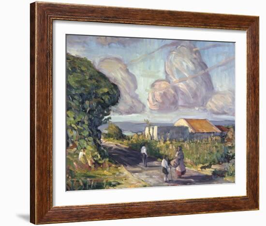 Village in Colour-Hugh O'neill-Framed Giclee Print