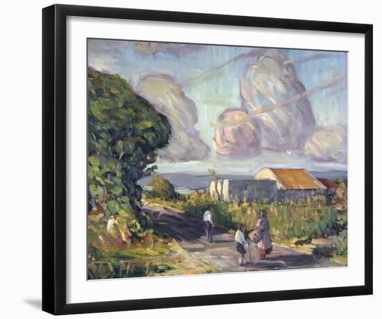 Village in Colour-Hugh O'neill-Framed Giclee Print