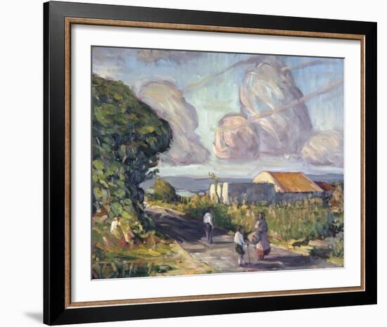 Village in Colour-Hugh O'neill-Framed Giclee Print