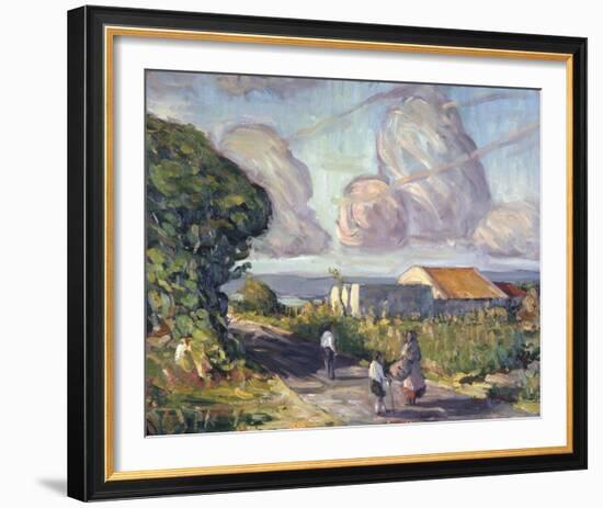 Village in Colour-Hugh O'neill-Framed Giclee Print