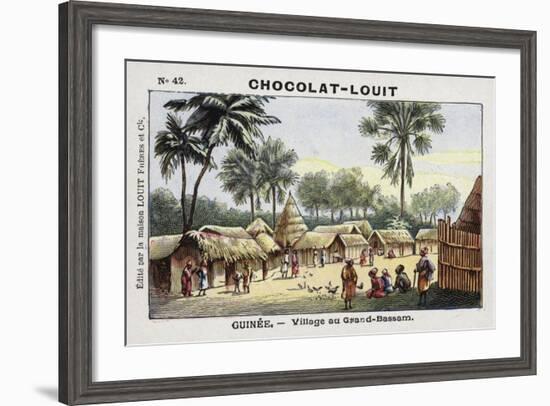 Village in Grand-Bassam, Guinea-null-Framed Giclee Print