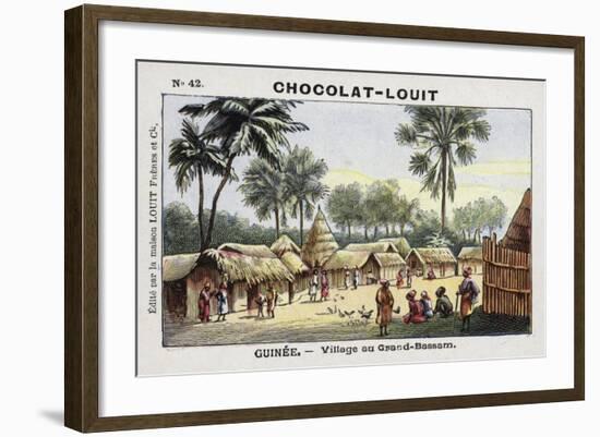 Village in Grand-Bassam, Guinea-null-Framed Giclee Print