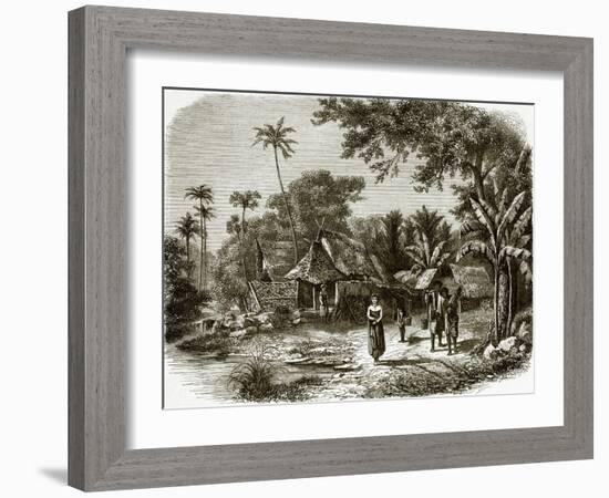 Village in Java-English-Framed Giclee Print