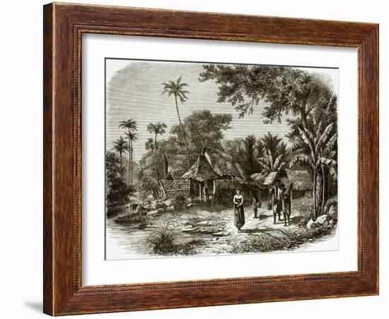 Village in Java-English-Framed Giclee Print