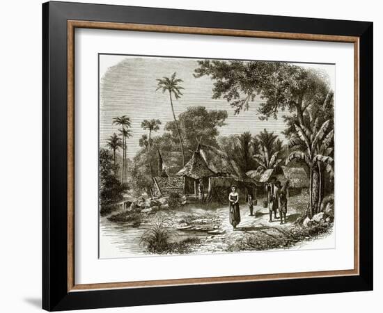 Village in Java-English-Framed Giclee Print