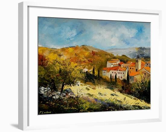 Village In Provence-Pol Ledent-Framed Art Print