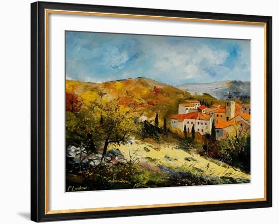 Village In Provence-Pol Ledent-Framed Art Print