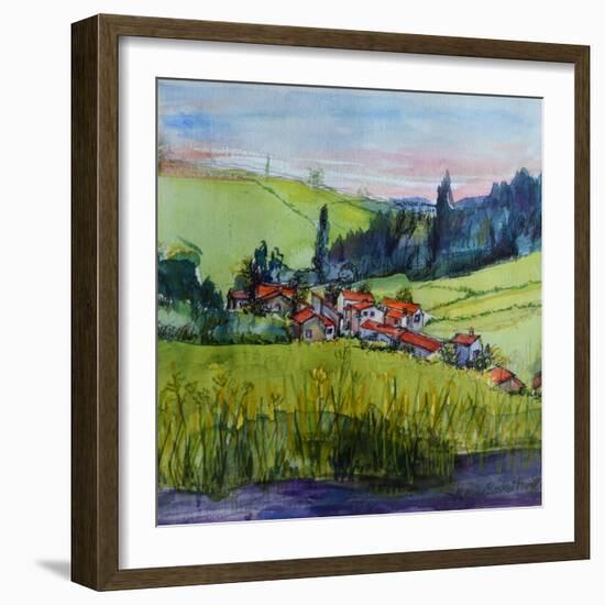 Village in the Auvergne-Brenda Brin Booker-Framed Giclee Print