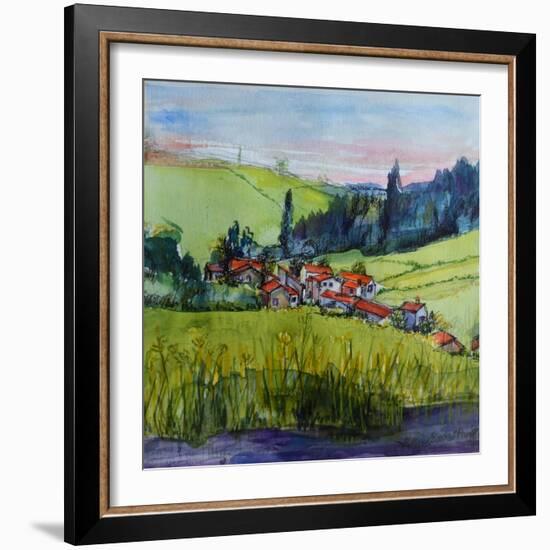 Village in the Auvergne-Brenda Brin Booker-Framed Giclee Print