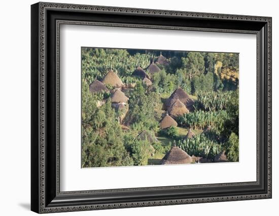 Village in the Land of the Gourague, Hosana Region, Shoa Province, Ethiopia, Africa-Bruno Barbier-Framed Photographic Print