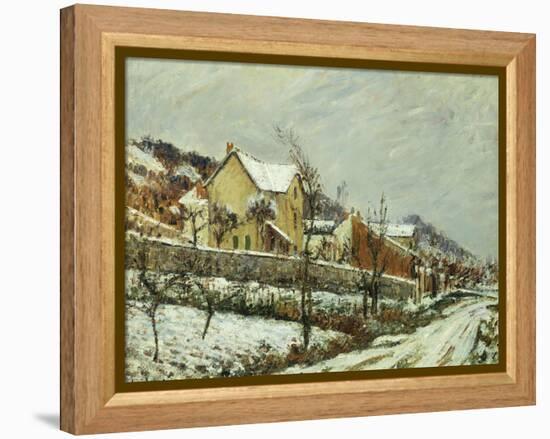 Village in the Snow; Village Dans La Neige, 1911-Gustave Loiseau-Framed Premier Image Canvas