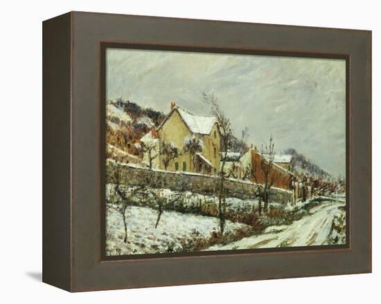 Village in the Snow; Village Dans La Neige, 1911-Gustave Loiseau-Framed Premier Image Canvas