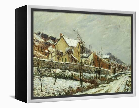 Village in the Snow; Village Dans La Neige, 1911-Gustave Loiseau-Framed Premier Image Canvas