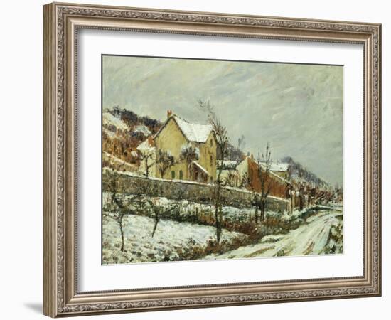 Village in the Snow; Village Dans La Neige, 1911-Gustave Loiseau-Framed Giclee Print