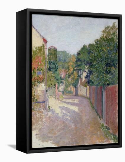 Village Lane-Spencer Frederick Gore-Framed Premier Image Canvas