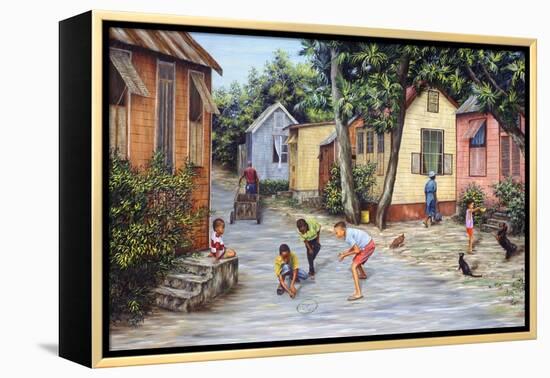 Village Life-Victor Collector-Framed Premier Image Canvas