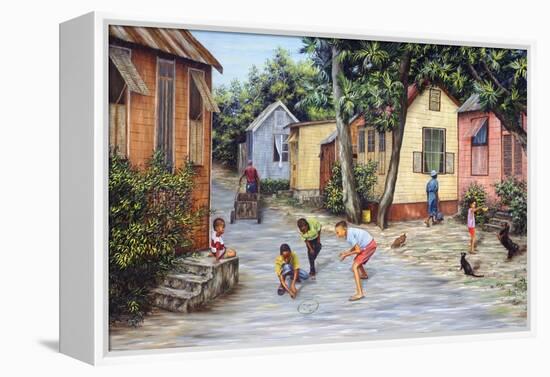 Village Life-Victor Collector-Framed Premier Image Canvas