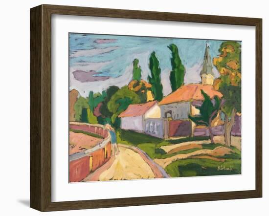 Village Mood, 2008-Marta Martonfi-Benke-Framed Giclee Print