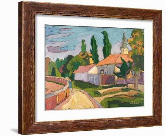 Village Mood, 2008-Marta Martonfi-Benke-Framed Giclee Print