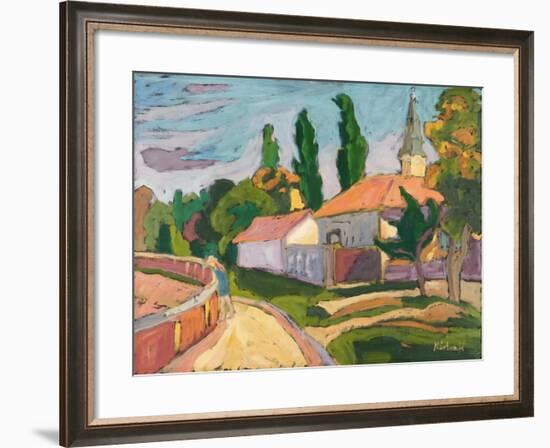 Village Mood, 2008-Marta Martonfi-Benke-Framed Giclee Print