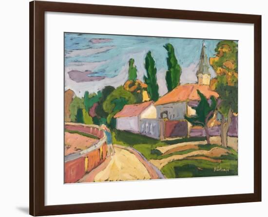 Village Mood, 2008-Marta Martonfi-Benke-Framed Giclee Print