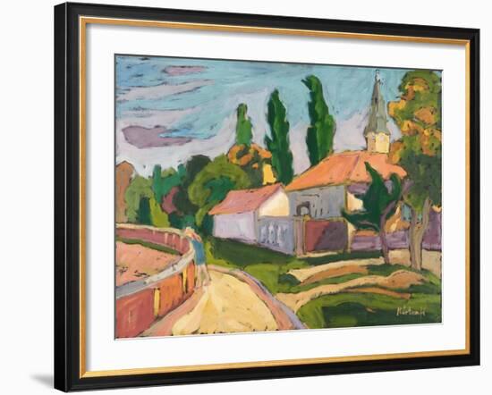 Village Mood, 2008-Marta Martonfi-Benke-Framed Giclee Print