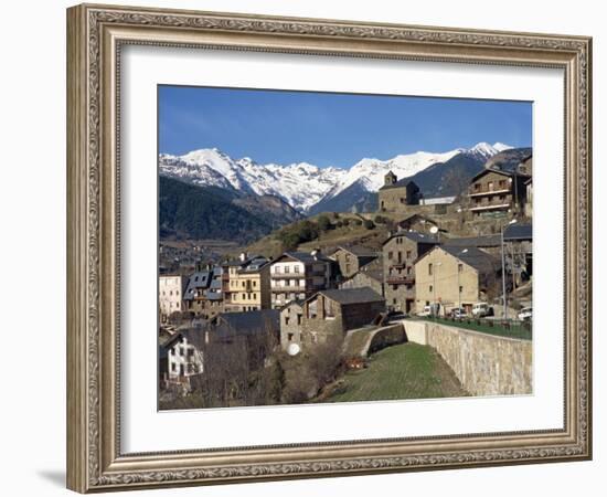 Village of Anyos with the Arcalis Mountains Beyond in Andorra, Europe-Harding Robert-Framed Photographic Print