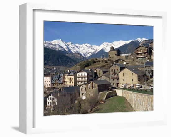 Village of Anyos with the Arcalis Mountains Beyond in Andorra, Europe-Harding Robert-Framed Photographic Print