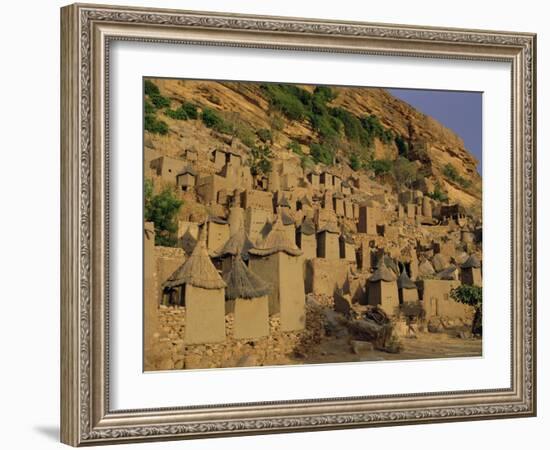 Village of Banani, Sanga (Sangha) Region, Bandiagara Escarpment, Dogon Region, Mali, Africa-Bruno Morandi-Framed Photographic Print