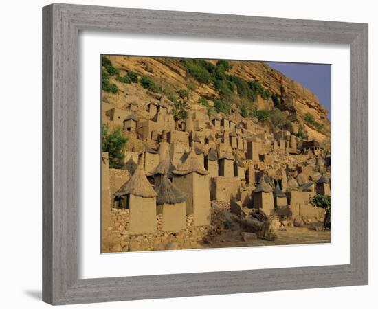 Village of Banani, Sanga (Sangha) Region, Bandiagara Escarpment, Dogon Region, Mali, Africa-Bruno Morandi-Framed Photographic Print